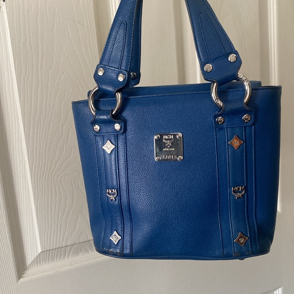 MCM Studded Mini Tote - Picture 9 of 14
